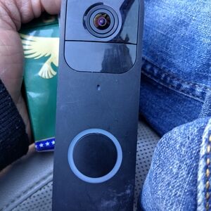 Black Video Doorbell Blink